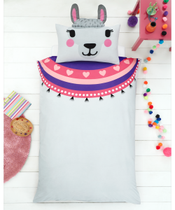 Children's single bedding set LLAMA 137x200