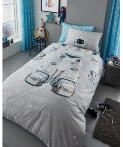 Children's single bedding set ROBOT PANEL 135x200