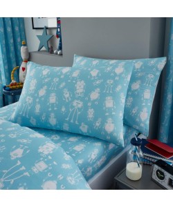 Children's single bedding set ROBOT PANEL 135x200