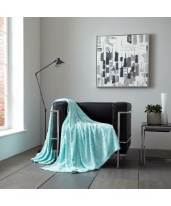 Throw Blanket CUBE Aqua 150x200