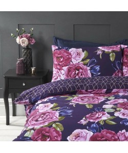 Double duvet set MIA FLOWERS REVERSIBLE 200x200