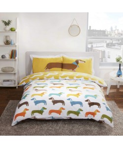 Povlečení na dvoulůžko SAUSAGE DOG 200x200