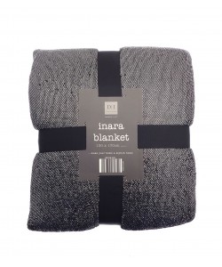 Hrací deka INARA třpytivě černá 130x170