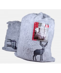 Double Microplush Comforter Set With Deer SILVER 200x200