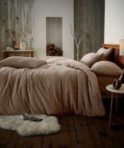 Double Microplush Comforter Set SOFT TEDDY FEEL MINK 200x200