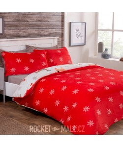 Teddy Fleece Reversible Double Bedding Set WINTER SAUSAGE DOG 200x200