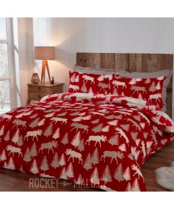 Povlečení mikroplyš na dvoulůžko WINTER MOOSE 200x200