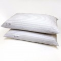 Stripe Hollowfibre Fill Bed Pillows - Set 2pcs 50x75