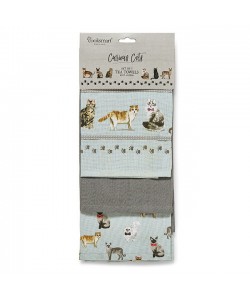 Kitchen towels CURIOUS CATS 45x65 3 PCs