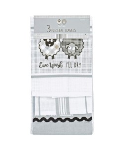 Kitchen towels EWE AND ME 40x60 3 PCs