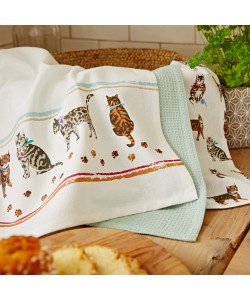 Kitchen towels CATS ON PARADE 45x65  3 PCs