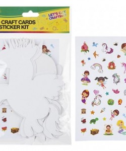 Card Craft Cut Outs With Stickers (20 Pieces)