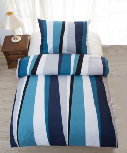 Saten bedding BLUE LINE 140x200