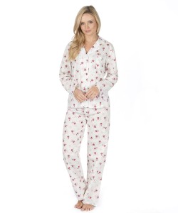 Dámská pyžama s dlouhým rukávem Květina
