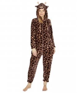 Dámská fleece onezee s kapucí GIRAFFE