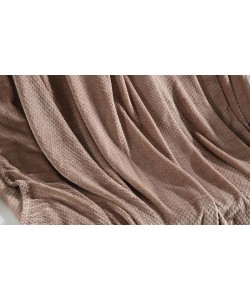 Luxury Throw POPCORN Oyster 200x240