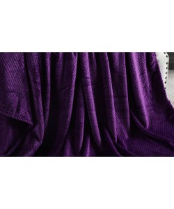Luxury Throw POPCORN Purple 200x240