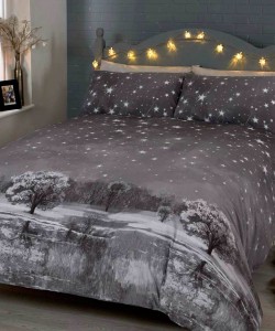 Povlečení na 1-lůžko CHRISTMAS STARRY NIGHTS MONO 135x200