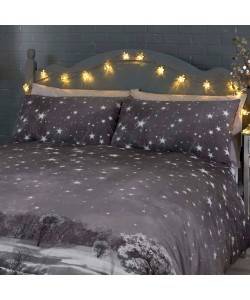 Povlečení na 1-lůžko CHRISTMAS STARRY NIGHTS MONO 135x200