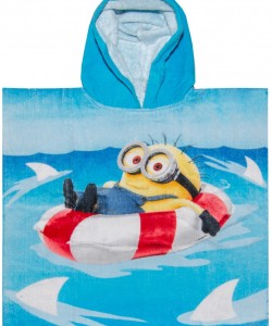 Childrens Hooded Towel Poncho MIMONI NA MOŘI 55x110