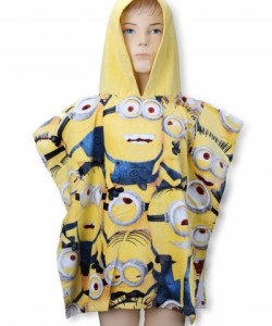 Childrens Hooded Towel Poncho  MINIONS V DAVU 55x110