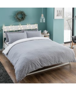 Bavlněné povlečení na 1-lůžko WINTER REVERSIBLE OMBRE SNOWFLAKES 135x200